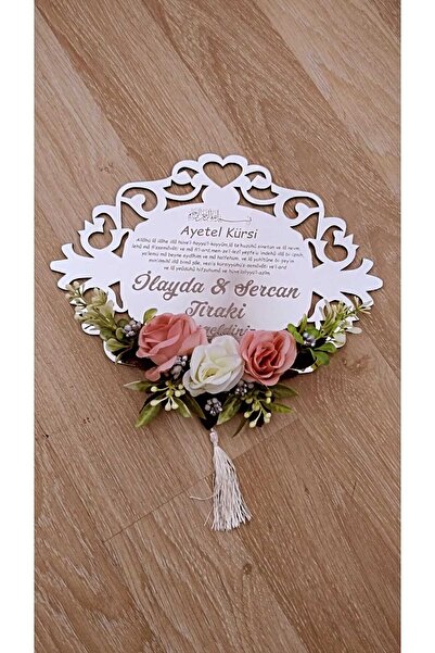 Derya Exclusive ATEŞ TASARIM Pleksi Kişiye Özel Dualı Kapı Süsü (Hediyelik)