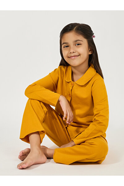 Styli Collared Button Down Shirt & Pyjama Set