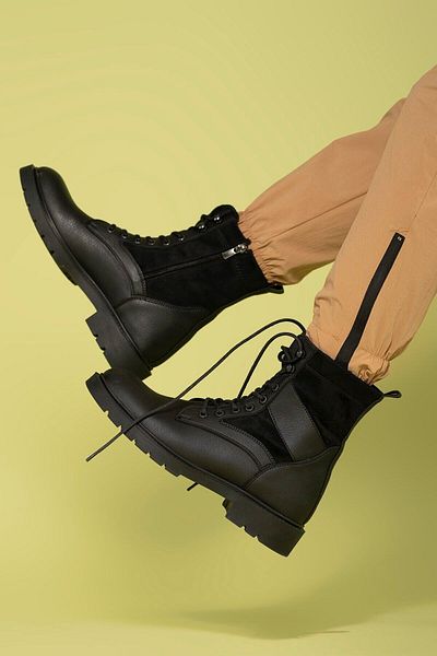 Riccon Men's Black Boots 0012756