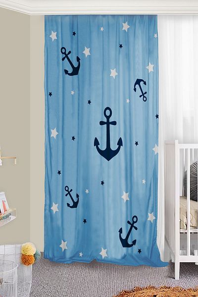 Bebişim Halı Double Winged Starry Children's Room - Background Curtain