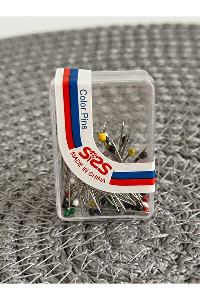 Turkuaz 50 adet eşarp iğnesi