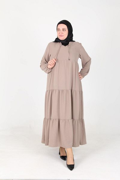 Gelince Pearl Ayrobin Farbal Dress with Elastic Sleeves Size 38 40 42 44 46 48