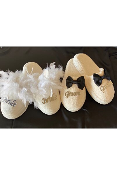 Bride Groom Terlik Set