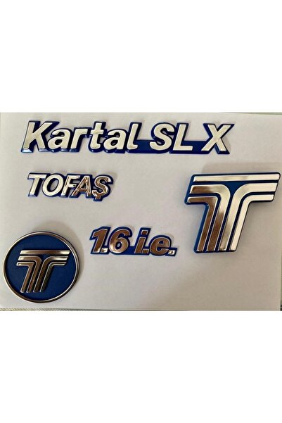 AYHAN PLASTİK Tofaş Kartal Slx Panjur Ve Bagaj Arma Yazı 5 Parça