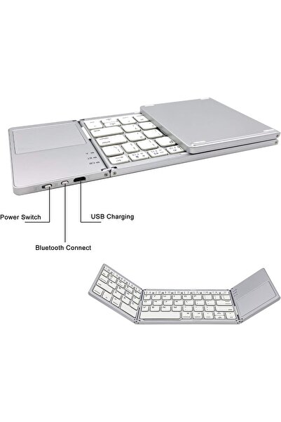 Raycon Bluetooth Katlanabilir Klavye Telefon Tablet Pc Uyumlu Touch Pad