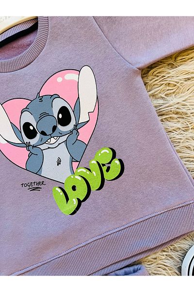 enes baby طقم شخصيات شتوية مكون من قطعتين - 3 خيوط بارزة