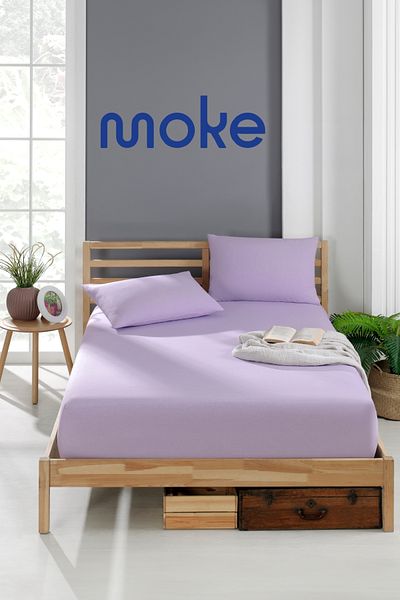 moke e ticaret قماش Akfil - طقم ملاءة سرير مطاطية ومبطنة