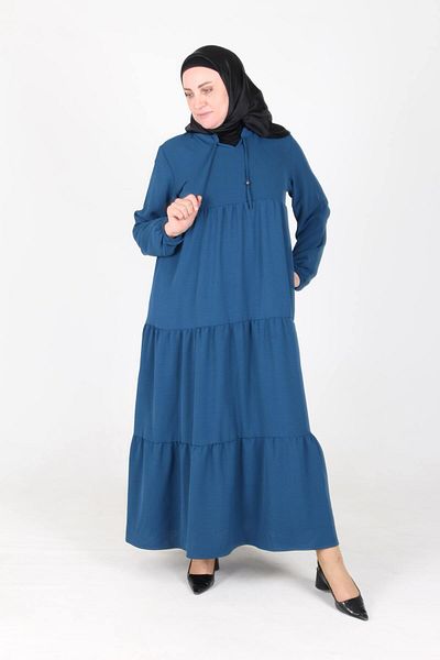 Gelince Pearl Ayrobin Farbal Dress with Elastic Sleeves Size 38 40 42 44 46 48