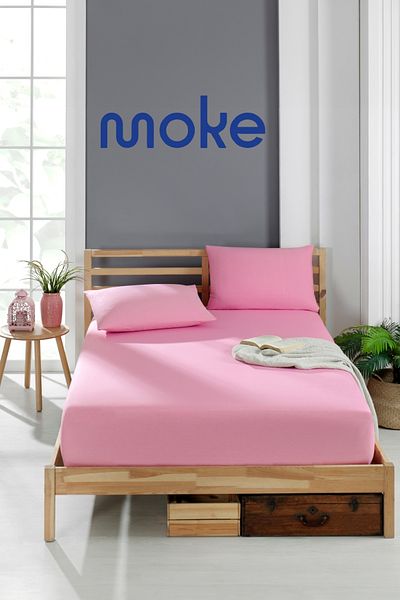 moke e ticaret Akfil Fabric - Elastic and Fitted Pillowed Sheet Set