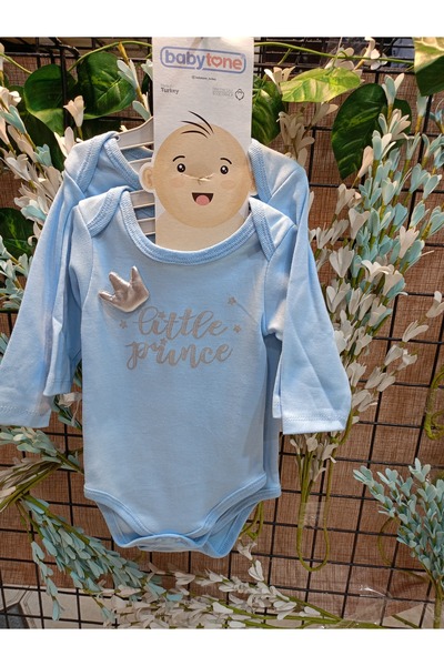 BABY TONE Little Prince Yazılı Erkek Bebe Zıbın