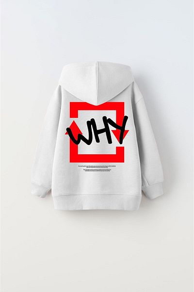 The Champ Clothing Hanorac cu glugă pentru copii, alb, unisex, cu glugă