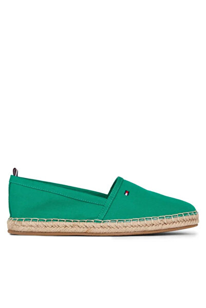 Tommy Hilfiger Basic Flat Kadın Yeşil Espadril
