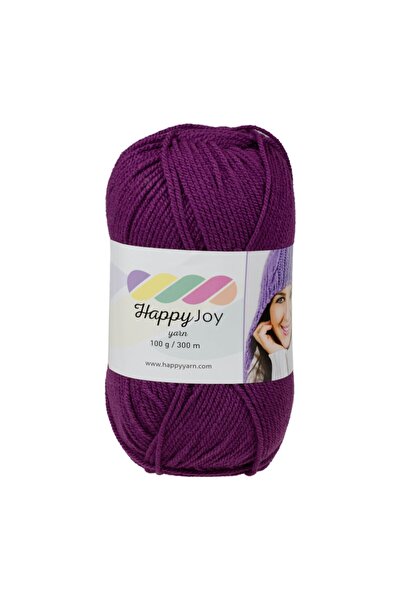 Kürkçü Han Happy Joy 100gr 300m El Örgü İpi Koyu Mor HJ063