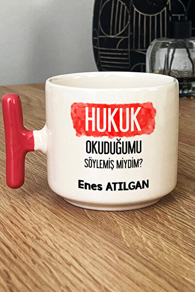 Hedizu Kişiye Özel Avukata Hediye Kupa Bardak T Kulplu Pembe Hukuk Okuduğumu ...