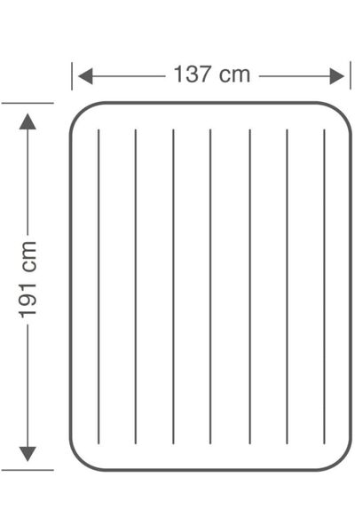 Intex Çift Kişilik Şişme Yatak Kamp Ve Misafir Yatağı 137x191x25 Cm