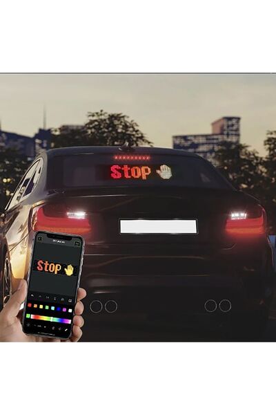 BK DESING Yeni Nesil Kişiye Özel Programlanabilir Metin Desen Animasyonlu Kayan Ekranlı USB 5V LED Tabela