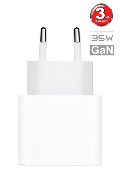 bydiz İphone 35w Usb-c Güç Adaptörü 16/15/14/13/12/11 P-max Gan Tech Şarj Type-c Hızlı Şarj (ISI AZALTIR)