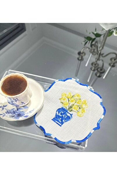 LİNDA MİA Μπλε Blanc Μονό Κοκτέιλ Χαρτοπετσέτα