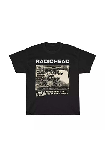 Favorim50ton Black Unisex μπλουζάκι Radiohead Dna Breeding