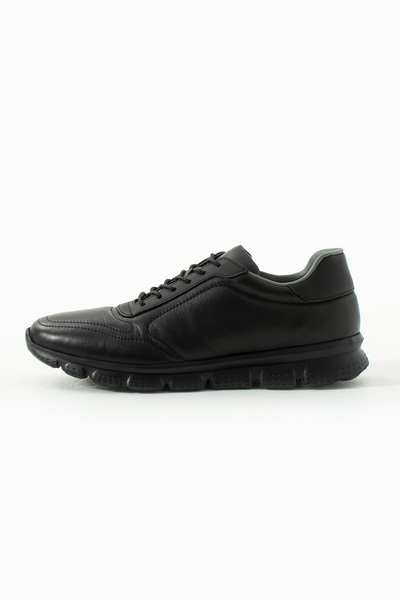 Libero Black Leather Men's Sneakers