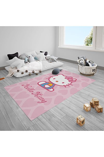 CİCİ ODAM Hello Kitty Çocuk Bebek Odası Halısı