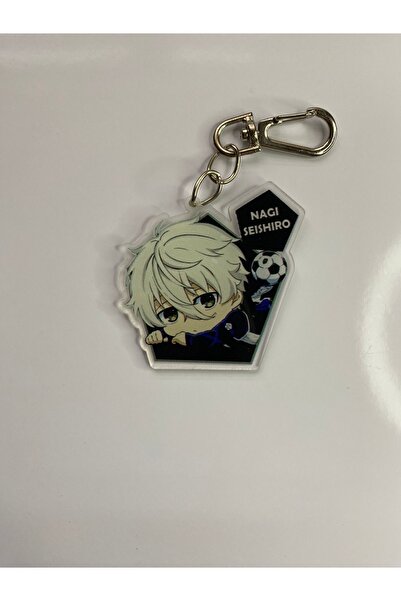 Hara Company سلسلة مفاتيح أنيمي قفل أزرق ناجي أنيمي / زخرفة حقيبة