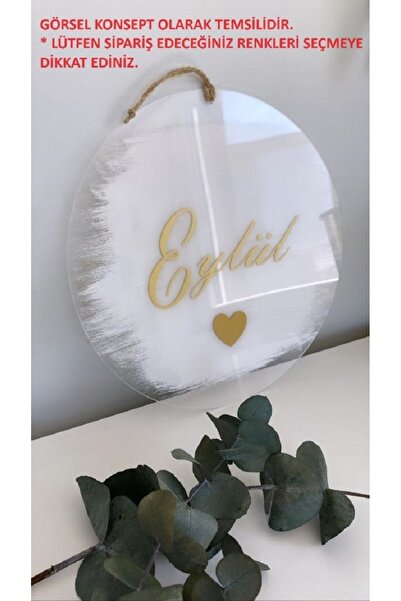 SONMEZSTORE Kapı Süsü, Pleksi Kapı süsü, Bebek Odası İsimlik, Doğum Odası Kap...
