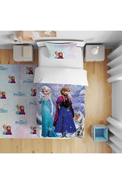 CİCİ ODAM Çocuk Bebek Nevresim Takımı Frozen Elsa ve Anna