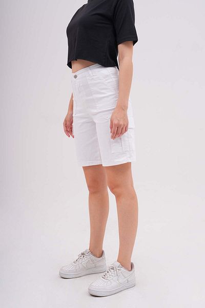 alanora High Waist LYcra Women's Bermuda Shorts - with Cargo Pocket