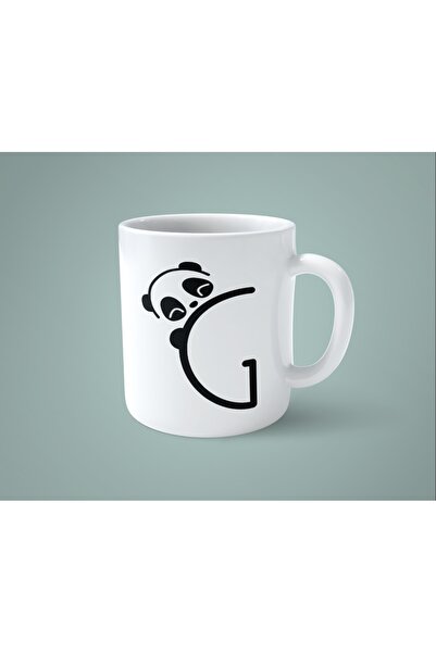 hesaplisiburada كوب مطبوع عليه حرف G Panda Alphabet