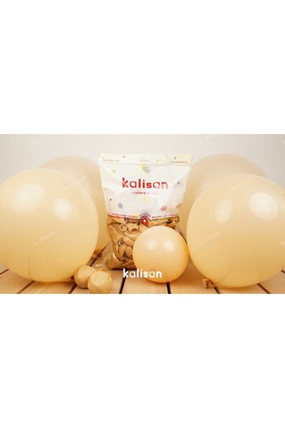 Sidelya Organizasyon Cream Color Nude Balloon 10 Pieces Macaron