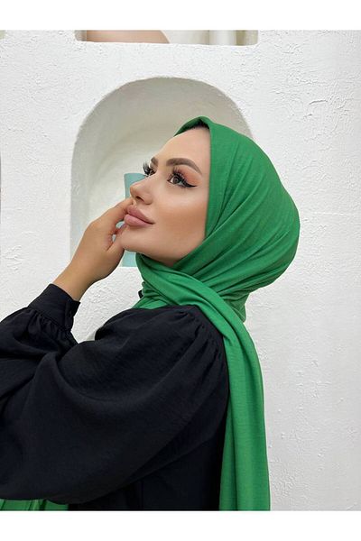 useev Combed Cotton Shawl Benetton Green 0001