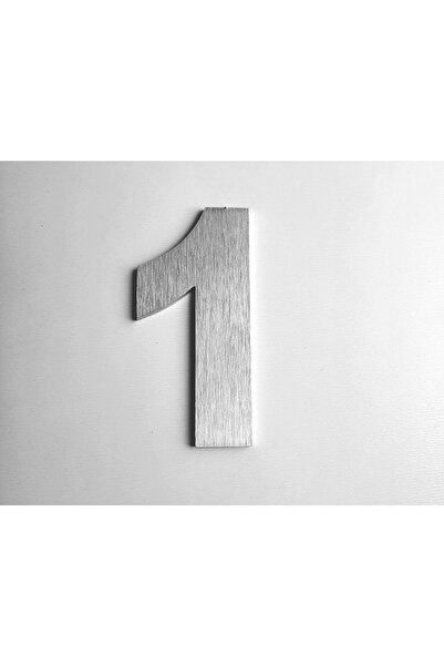 Genel Markalar Kapı, Daire,Bina, Numarası 6 cm No:1 fırça desen PASLANMAZ ÇEL...