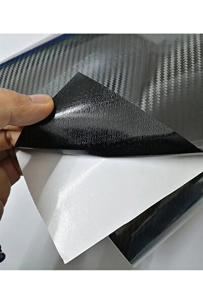 ESEMİZ 5d Ultra Parlak Dayanıklı Hava Kanallı Siyah Karbon Fiber Folyo - Boyut:10cm X 152cm