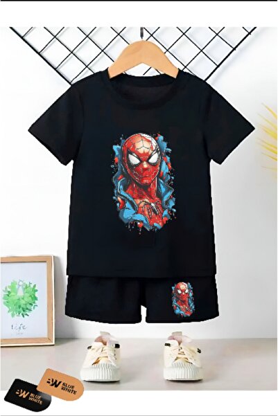 FRİENDS KİDS Spiderman Printed Children's Shorts-t-shirt Set