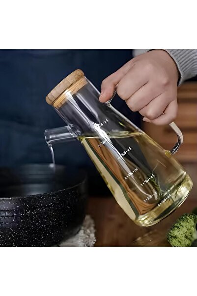 Amentes 2 Borosilicate Glass 900ml Oil Pots