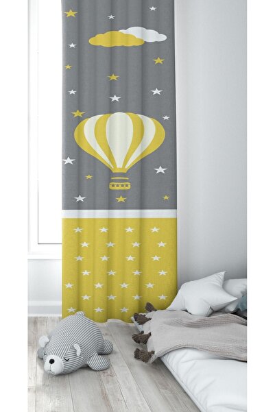 CİCİ EKO 1 Kanat Sarı Uçan Balon Lazer Kenar Kesimli İnce Petek Kumaş Dekorat...