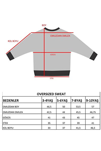 DGK COLLECTİON Set de hanorace oversize verde mentă negru pentru băiat - 100% bumbac, 3 fire fără șardons