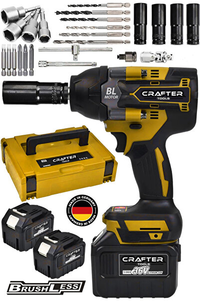 CRAFTERTOOLS Germany 800Nm 36Volt 5Ah Akülü Torklu Somun Sıkma Bijon Sökme Kö...
