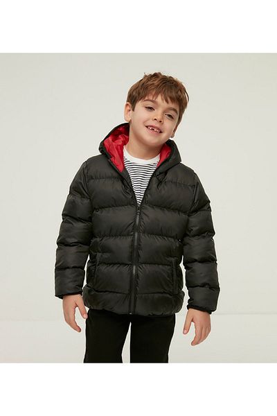 ÖNDER MODA Boy's Black PuffeR Jacket - WateR and WindpRoof, Hooded