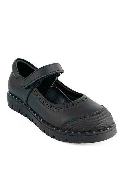 Cici Bebe Ayakkabı Genuine Leather Girls' OrthopediC SChool Shoes - Comfortable and Lightweight with velCro Bands
