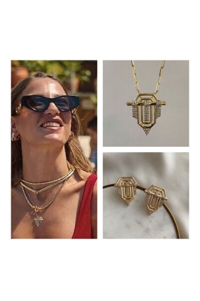 Rococo Serenay Kimler - قلادة ذهبية، تم وتمر بتصميم الفارس