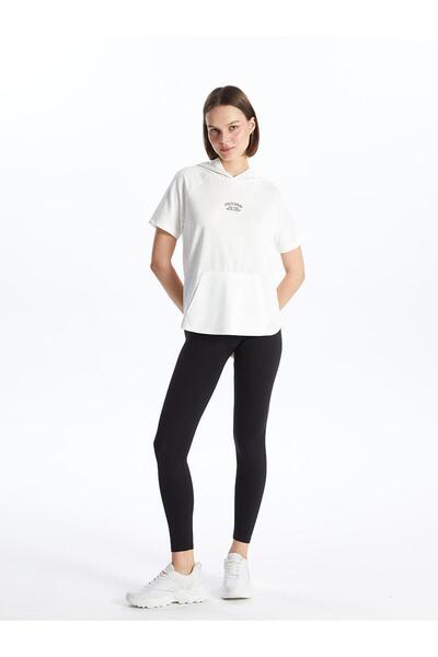 LC Waikiki Γυναικείο αθλητικό κολάν LCW Active Black - Ελαστική μέση