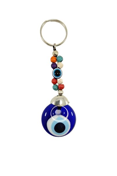 biuti Beaded Evil Eye Bead Keychain Handmade Glass Gift Accessory