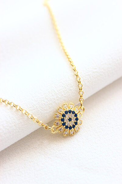 Dazzlecave 925 Ayar Gümüş Bileklik - Zirkon Nazar Boncuğu Gümüş Bileklik - Al...