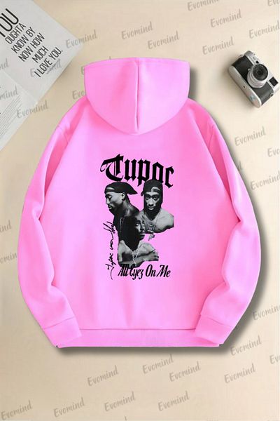 Evomind Φούτερ Unisex για παιδιά και ενήλικες με στάμπα Tupac