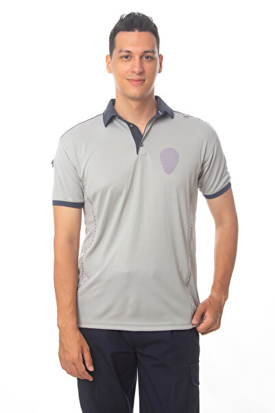 Burak Askeri Malzeme Yeni Tip Kamu Personel Kısa Kollu Reflektörlü Gri Renkli...