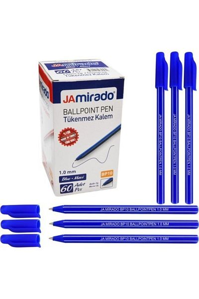 Mirado قلم حبر جاف 1.0 أزرق 60 قطعة