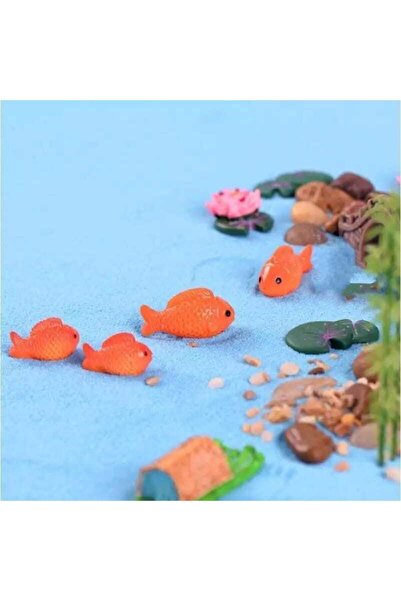 4-Piece Fish Terrarium Object Miniature Object Terrarium Accessory Terrarium Potted Ornament