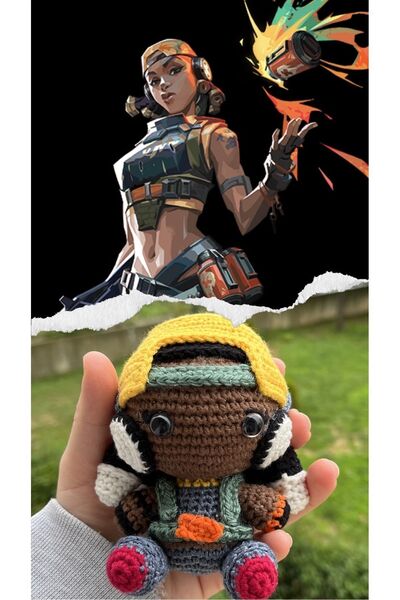KayNal Valorant Ajanı Örgü Oyuncak Amigurumi